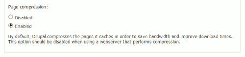 HTTP-traffic Gzip compression on the Performance configuration page.